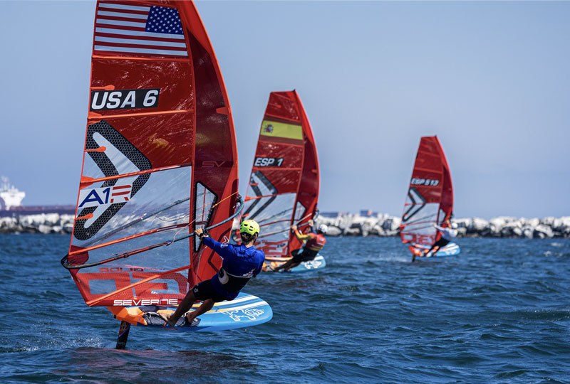 USA Olympic sailing athletes training